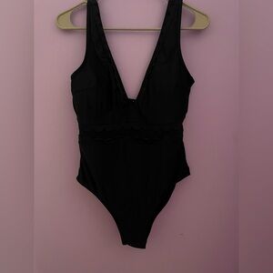 Black Cupshe One Piece Swimsuit
